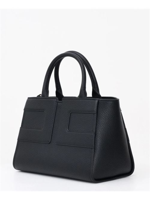 Women's black handbag with logo ELISABETTA FRANCHI | BS35A56E2.110